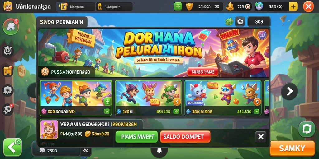 Fitur interaksi sosial yang memungkinkan pemain terhubung.