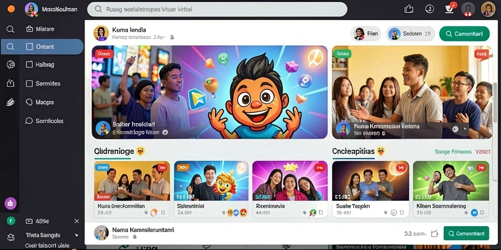Komunitas aktif yang mendukung pemain.