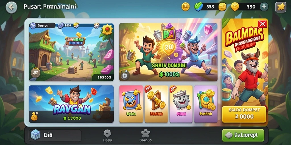 Sistem level-up yang memberikan tantangan baru di setiap stage.