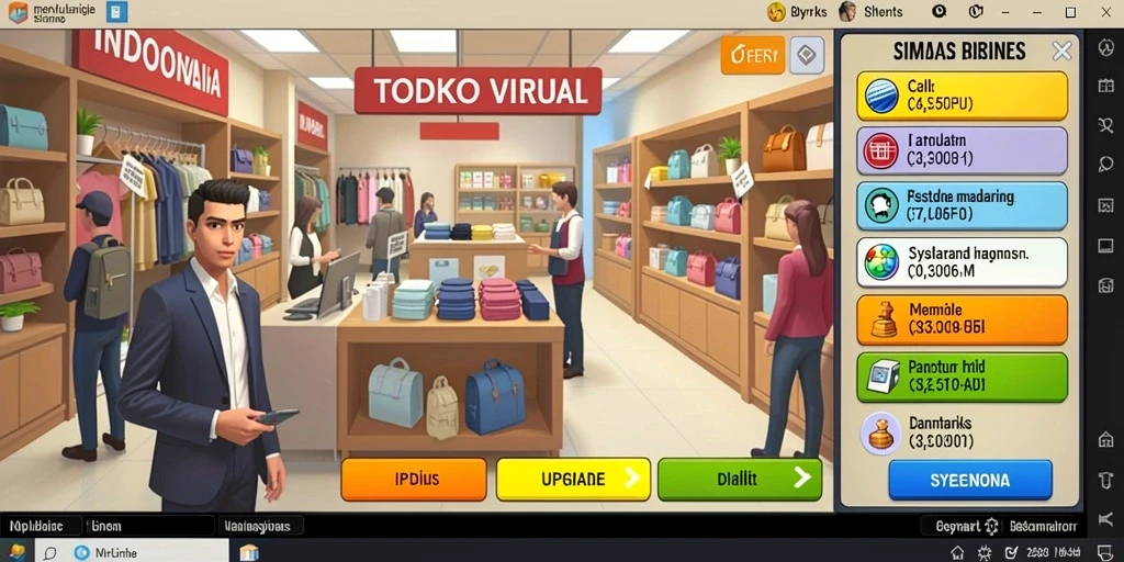 Screenshot karakter unik dalam MG108.